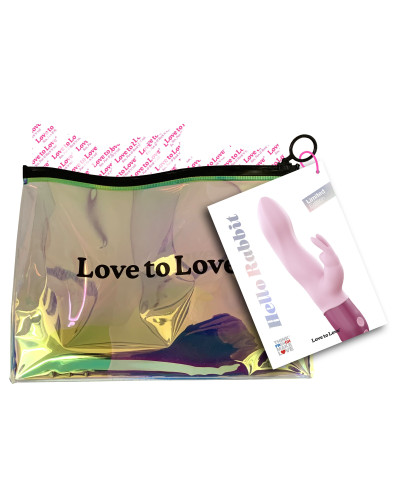Vibro HELLO RABBIT 24 x 4cm Rose clair 