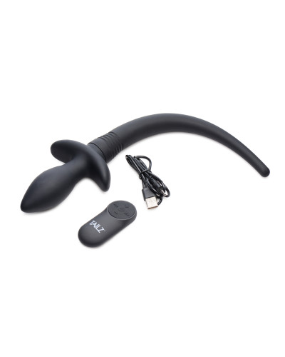Plug Queue de chien vibrante Waggerz 9 x 3.8cm - Queue 25cm 