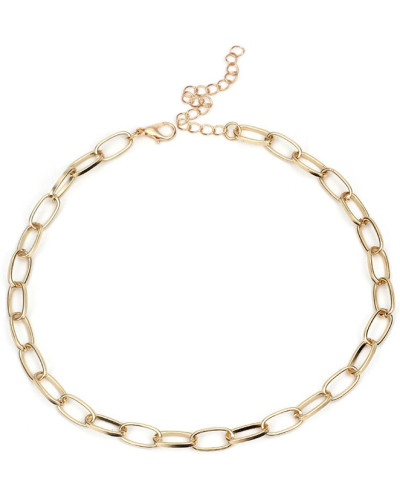 Ras de cou Hollow Ring doré 