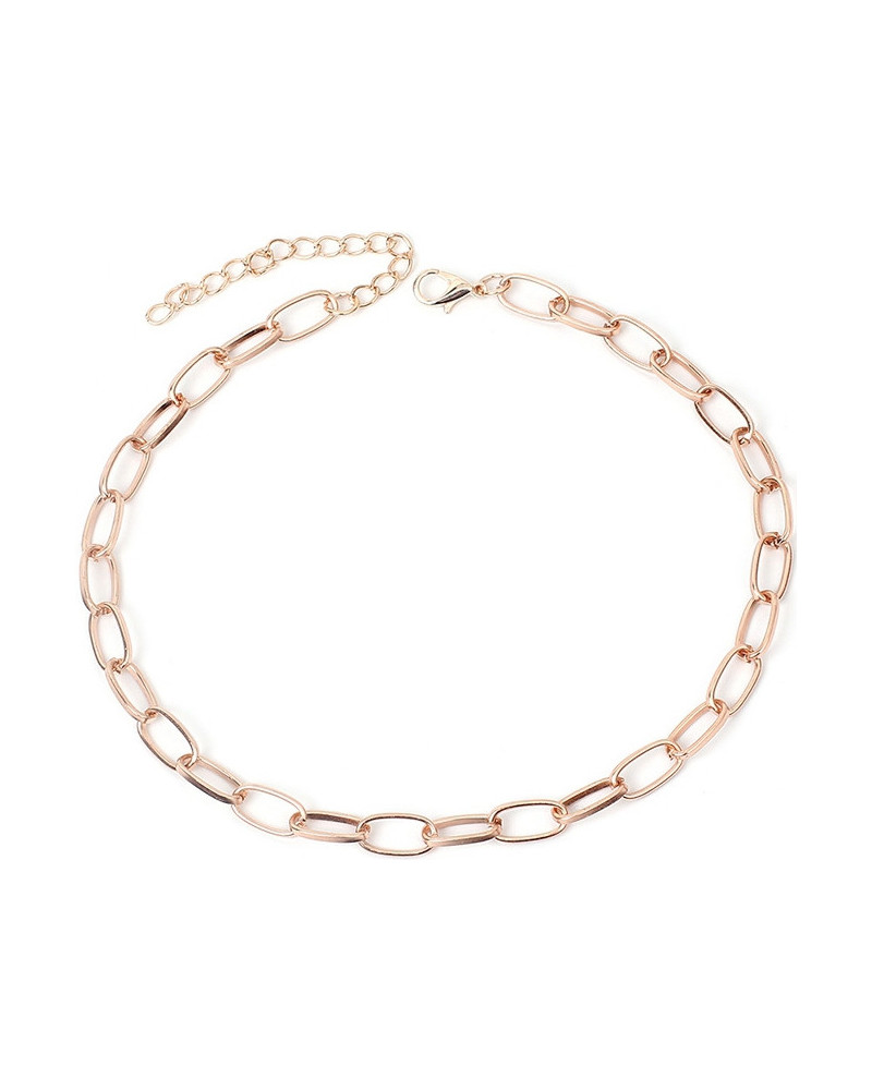 Ras de cou Hollow Ring Rose 