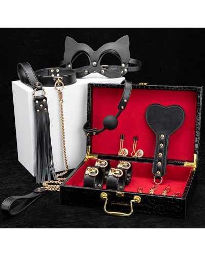 Coffret SM Bondage 8 Pièces Noir 