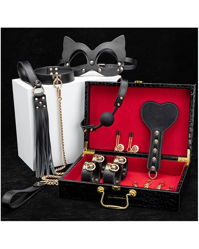 Coffret SM Bondage 8 Pièces Noir 