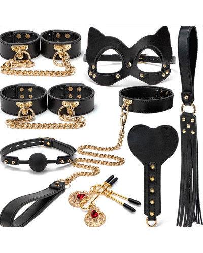 Coffret SM Bondage 8 Pièces Noir 