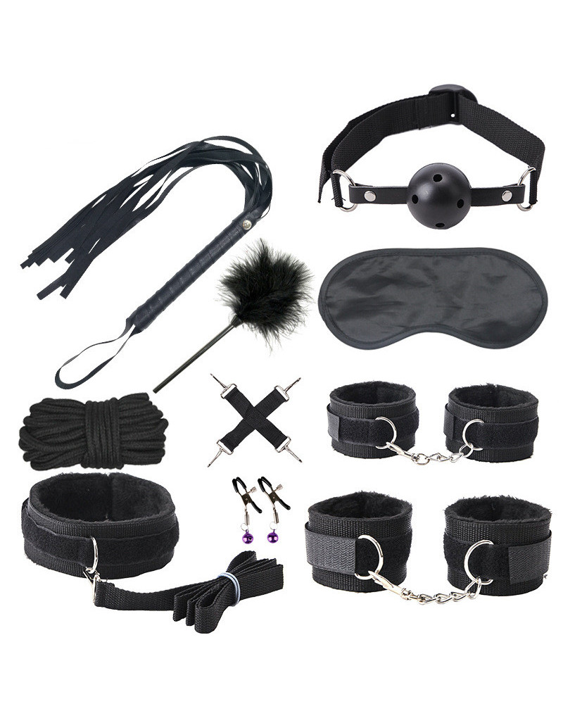 Kit Bondage Push 10 pièces Noir 