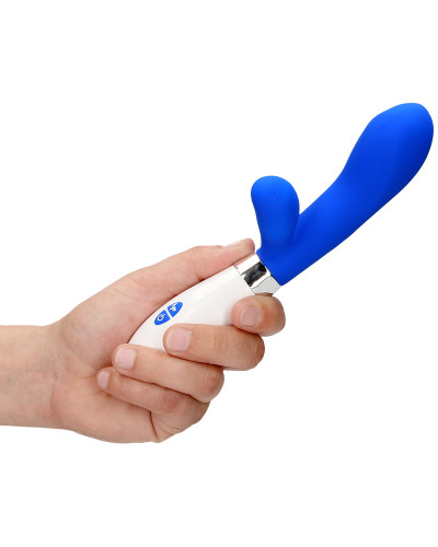 Vibro Rabbit Achilles 20cm Bleu 