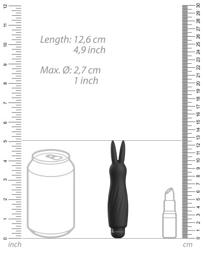 Rabbit Sofia 13cm Noir 