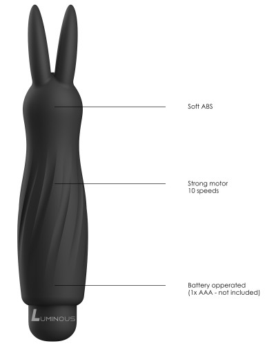 Rabbit Sofia 13cm Noir 