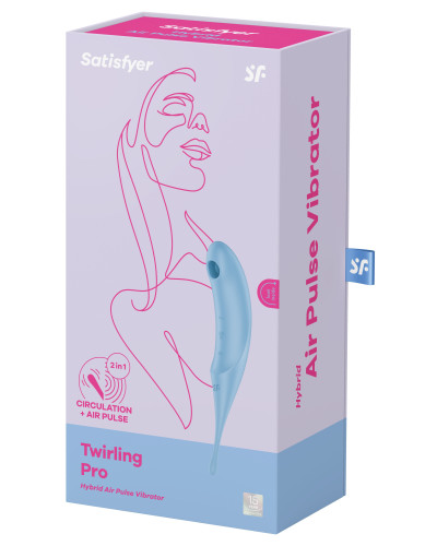 Stimulateur de clitoris Twirling Pro Bleu 