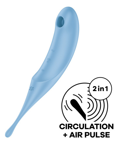 Stimulateur de clitoris Twirling Pro Bleu 