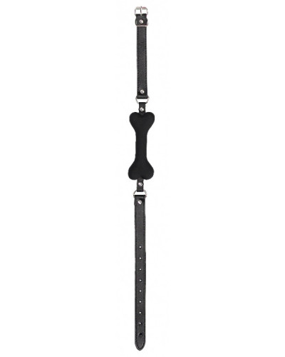 Bâillon Os Silicone Noir 