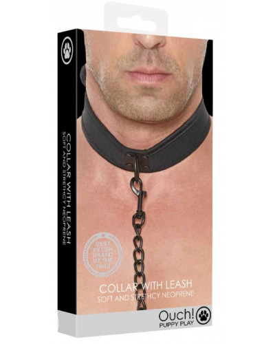 Collier Néoprène Ouch Puppy Noir 