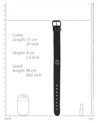 Collier Néoprène Ouch Puppy Noir 
