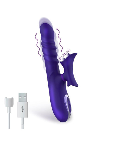 Vibro Rabbit Thrusty Wave Action 26cm 