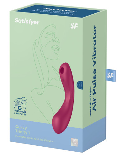 Stimulateur de clitoris Curvy Trinity 1 Satisfyer Rose 
