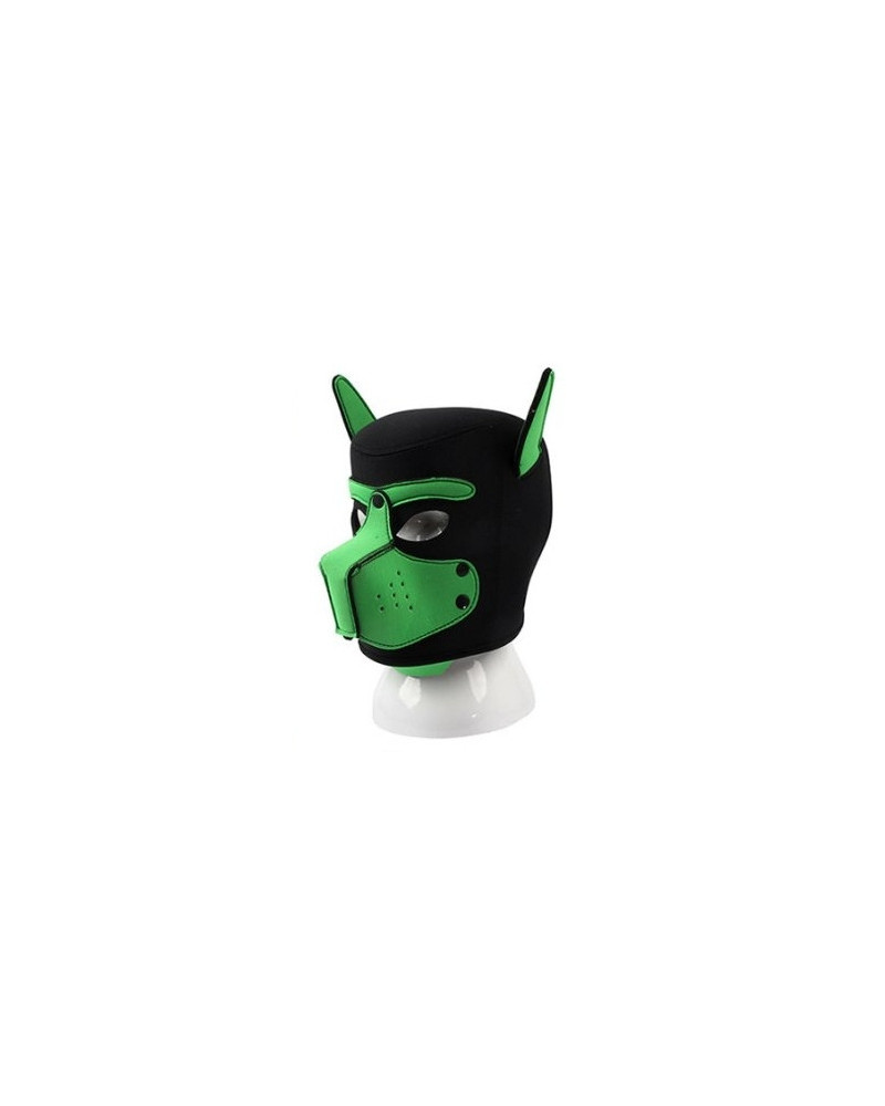 Masque Puppy néoprène Dog On Noir-Vert 