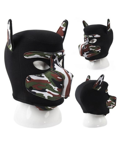 Masque Puppy Néoprène Dog On Noir-Camouflage 