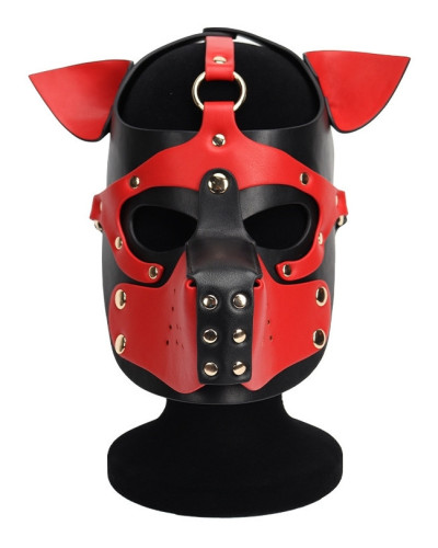 Masque Puppy Dog Ixo Noir-Rouge 