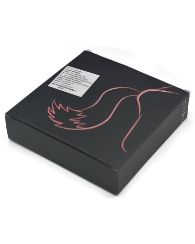 Plug vibrant avec Queue blanche Tail Curve 9 x 3.7cm | Queue 30cm 