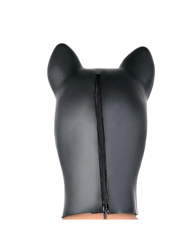 Cagoule en latex Sweety Bear Noire 