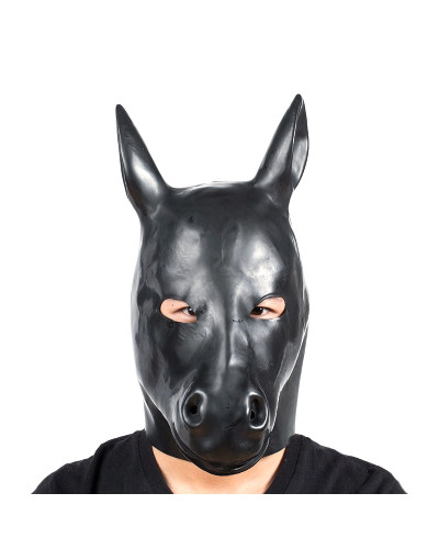 Masque Tête de cheval Horse Noir 