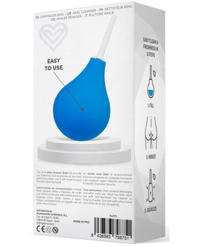 Poire de lavement Buld Easy Bleue 