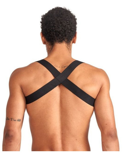 Harnais élastique X-Back Noir-Rouge 