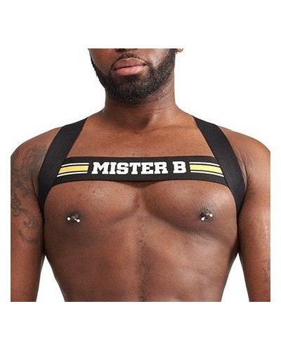 Harnais élastique X-Back Noir-Jaune 