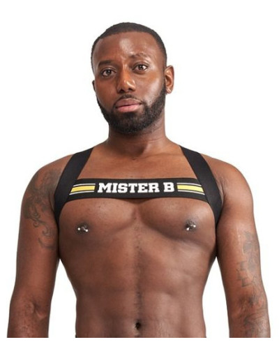 Harnais élastique X-Back Noir-Jaune 