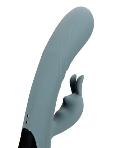 Vibro Rabbit Fingering Motion 23 cm Gris 