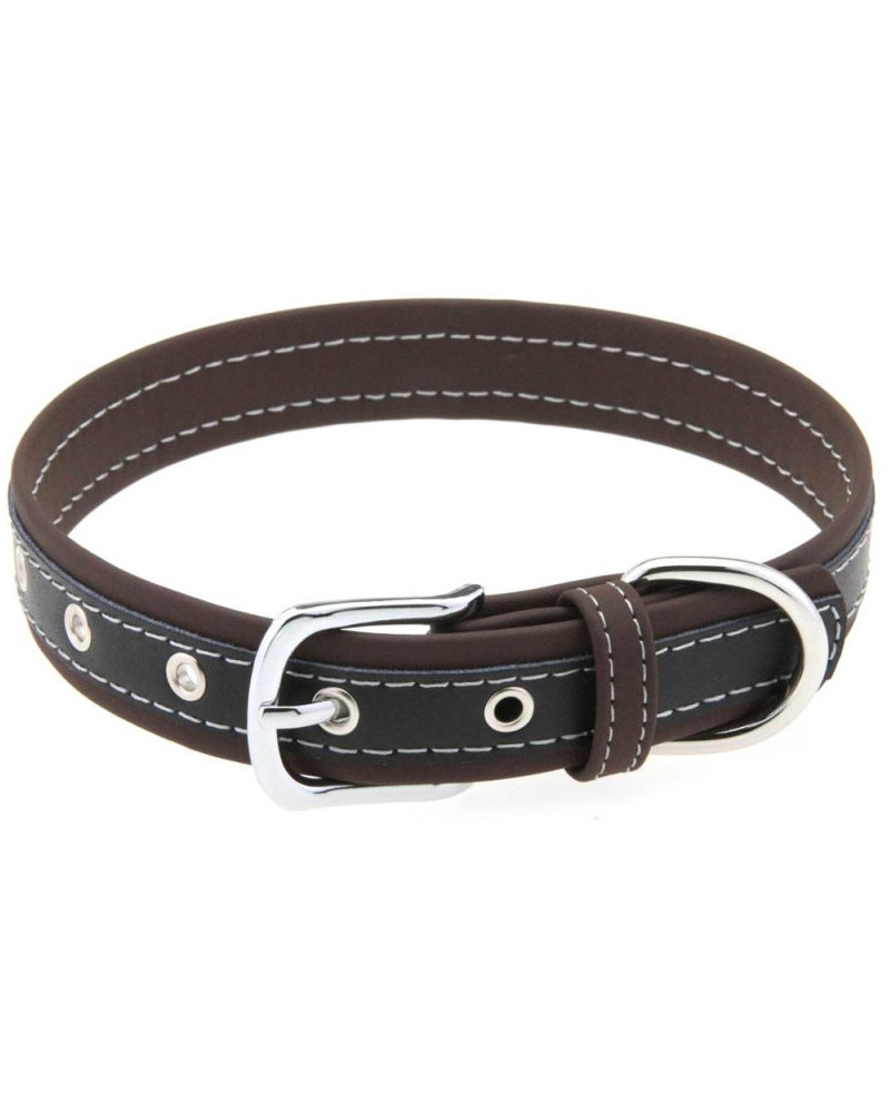 Collier Bicolore Simili Contrasted Marron 