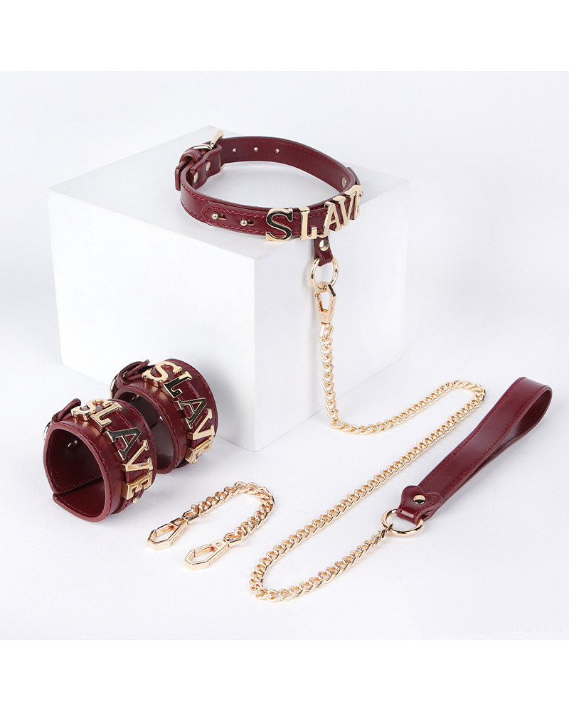 Coffret SM Slave 2 Pièces Bordeaux 