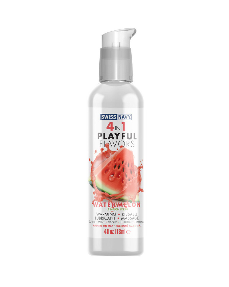 Lubrifiant Aromatisé 4-en-1 Playful Flavors Pastèque 118ml 