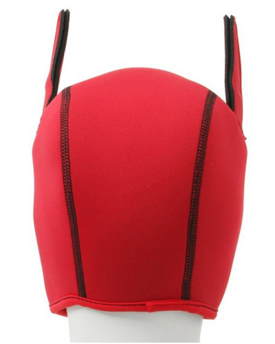 Cagoule Puppy Fox Néoprène Rouge-Noir 