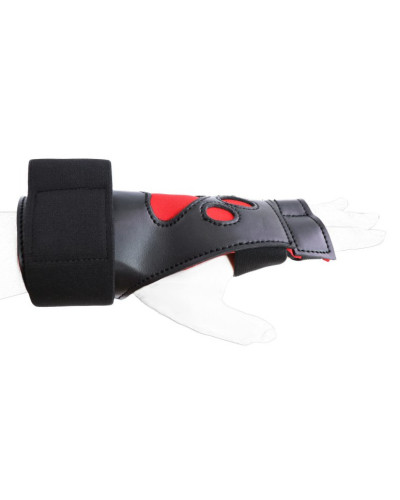 Gants Puppy Dog Paw Noir-Rouge 