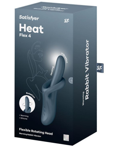 Vibro Rabbit Heat Flex 4 Gris 