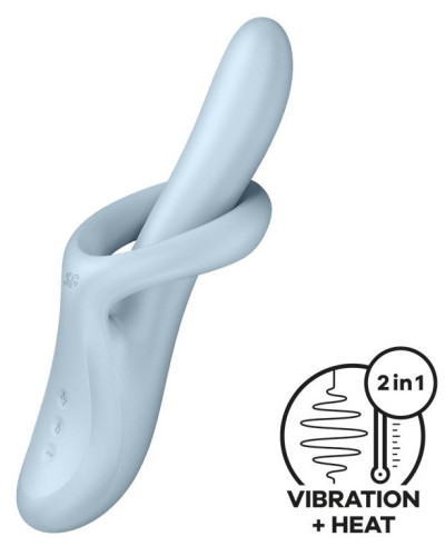 Vibro Rabbit Heat Flex 4 Bleu 