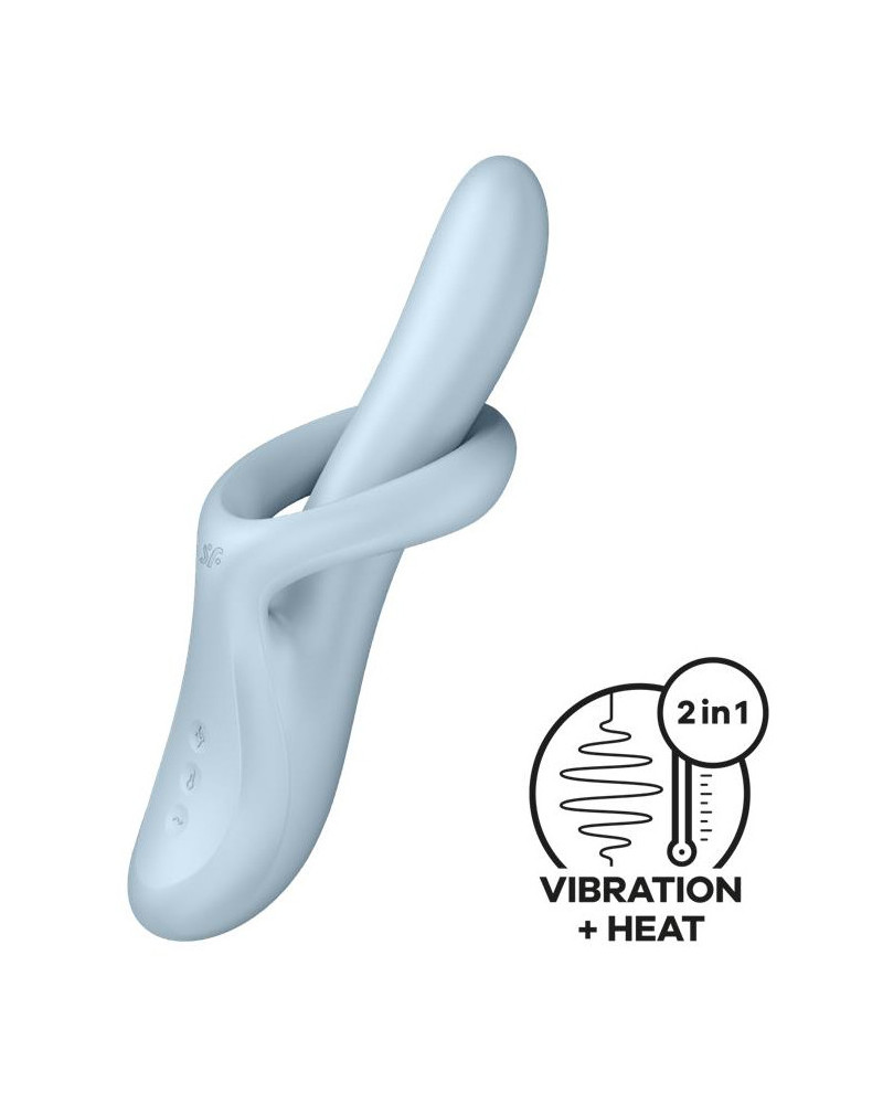Vibro Rabbit Heat Flex 4 Bleu 