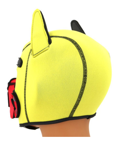Cagoule Puppy Fox Néoprène Jaune-Rouge 