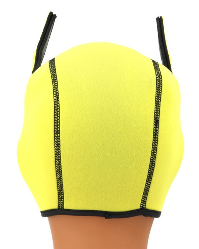 Cagoule Puppy Fox Néoprène Jaune-Rouge 
