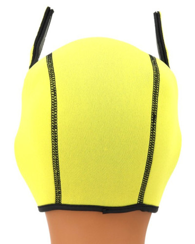 Cagoule Puppy Fox Néoprène Jaune-Blanc 