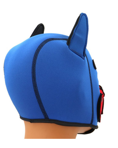 Cagoule Puppy Fox Néoprène Bleu-Rouge 