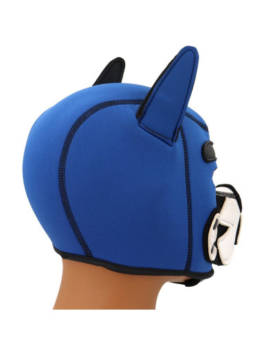 Cagoule Puppy Fox Néoprène Bleu-Blanc 