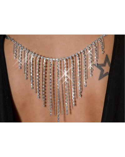 Robe noire dos nu avec ornement  Couleur principale:Noir