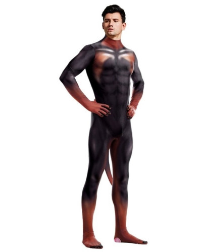 Combinaison Cosplay Doberman Noire et Feu  Couleur principale:Noir