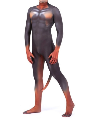 Combinaison Cosplay Doberman Noire et Feu  Couleur principale:Noir