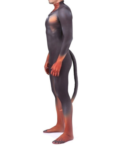 Combinaison Cosplay Doberman Noire et Feu  Couleur principale:Noir