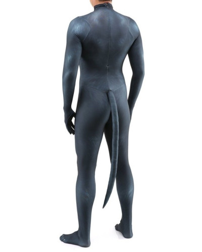 Combinaison Cosplay Dog Gris bleu  Couleur principale:Gris Couleur secondaire:Bleu