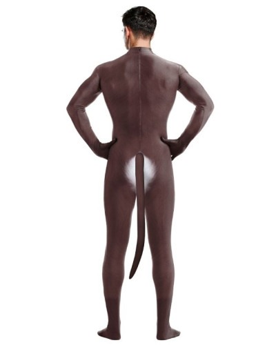 Combinaison Cosplay Âne Donkey Blanc-Marron  Couleur principale:Blanc Couleur secondaire:Marron