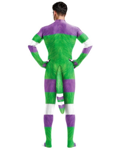 Combinaison Cosplay Cartoon Blanc-Vert-Violet  Couleur principale:Blanc Couleur secondaire:Vert