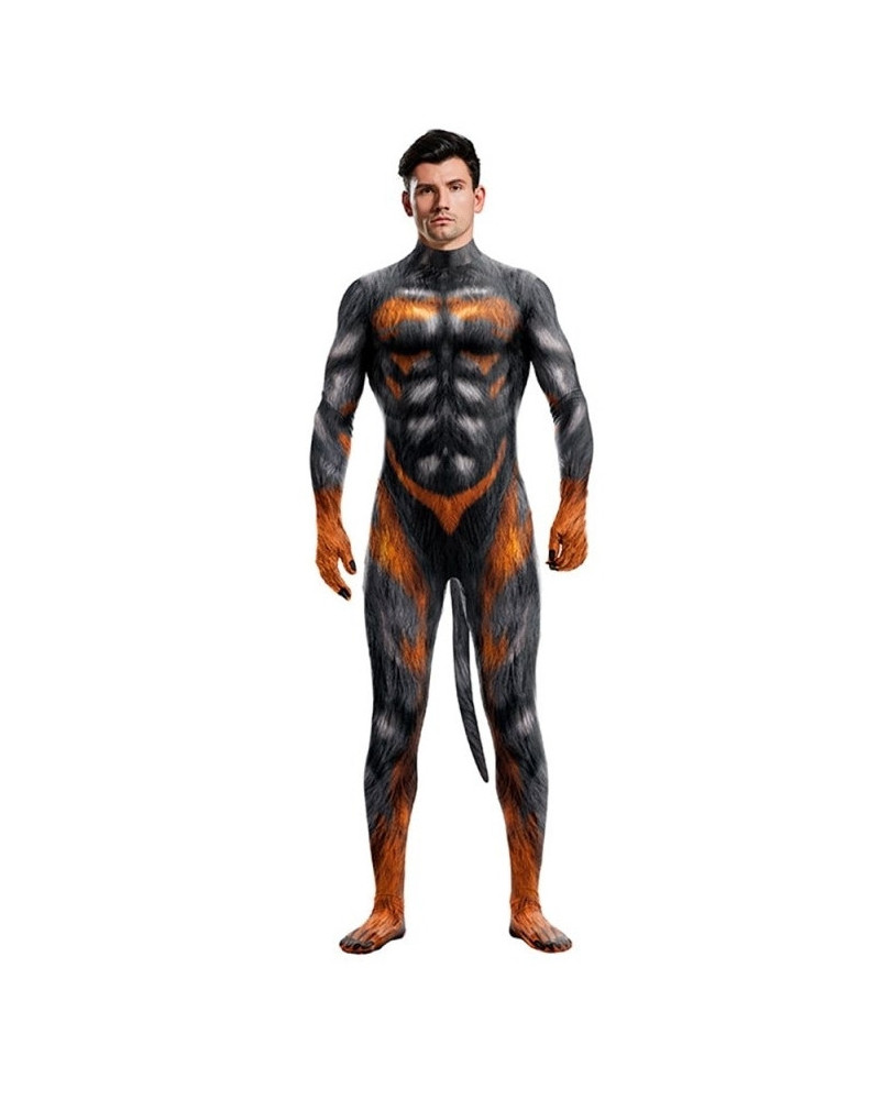 Combinaison Cosplay Loup sexy Wolf Man Noir-Feu  Couleur principale:Noir